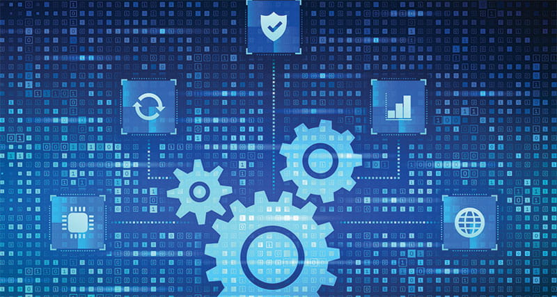 Gears and cogs representing business process automation